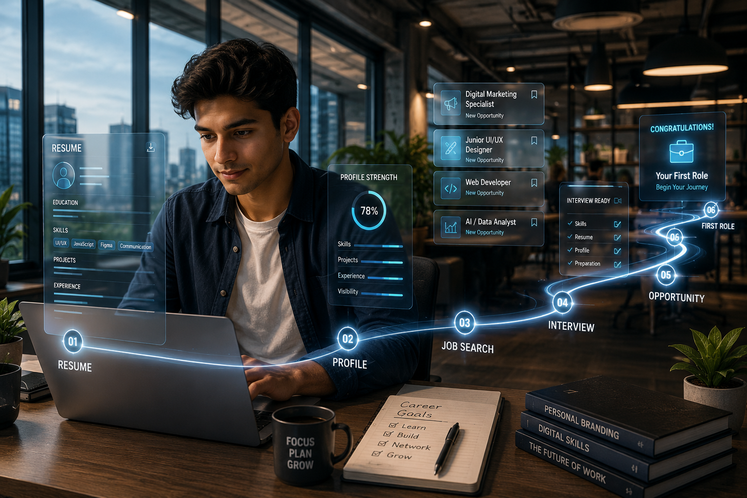 Gen-AI Career Gap Analysis & Blueprint Dashboard